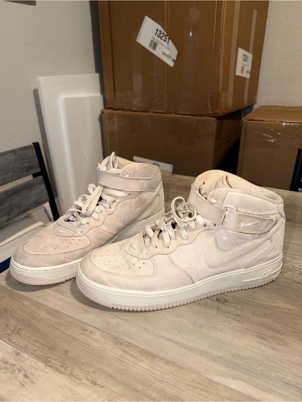 Nike Air Force 1 Mid ’07 Pink Suede Sneakers Men’s Size 12